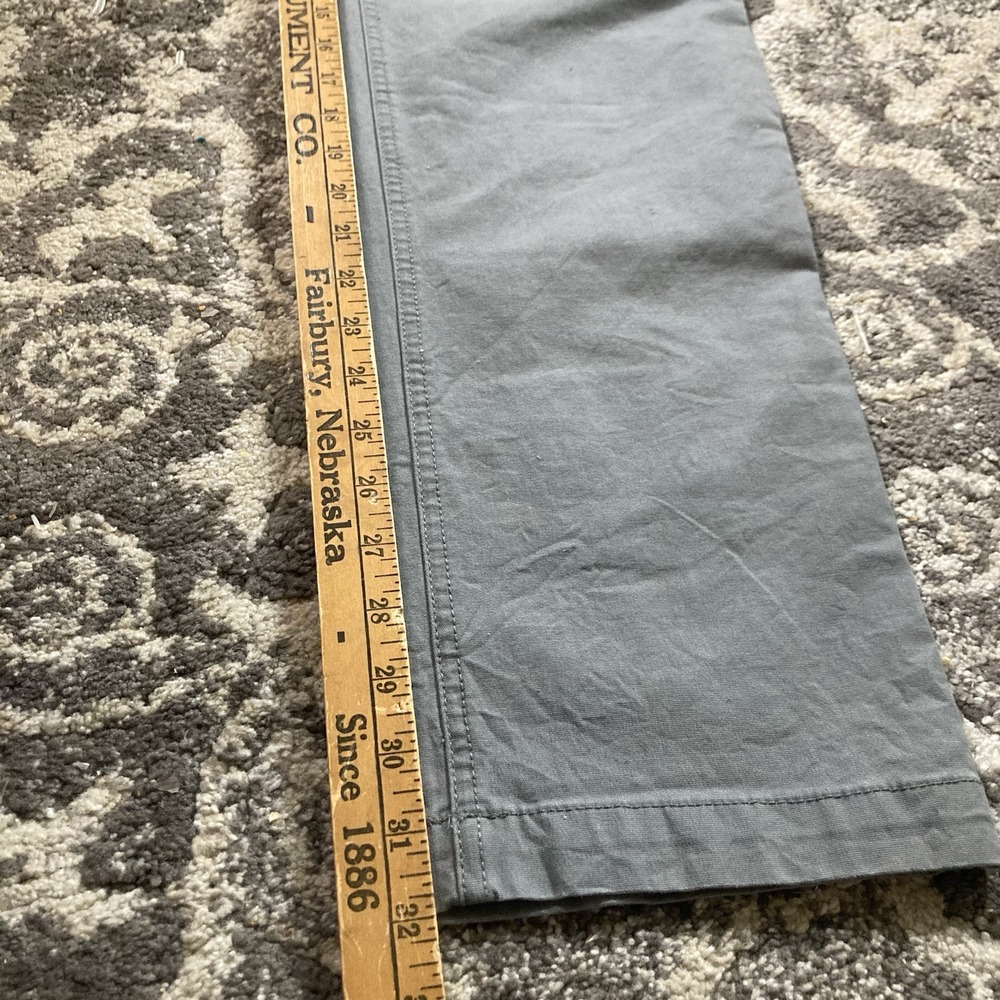 PrAna Pants Mens 33 Gray Slim Fit Organic Cotton Stretch Chino Casual - Picture 7 of 13